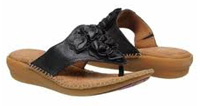 Hush Puppies Laze Toe Post Black